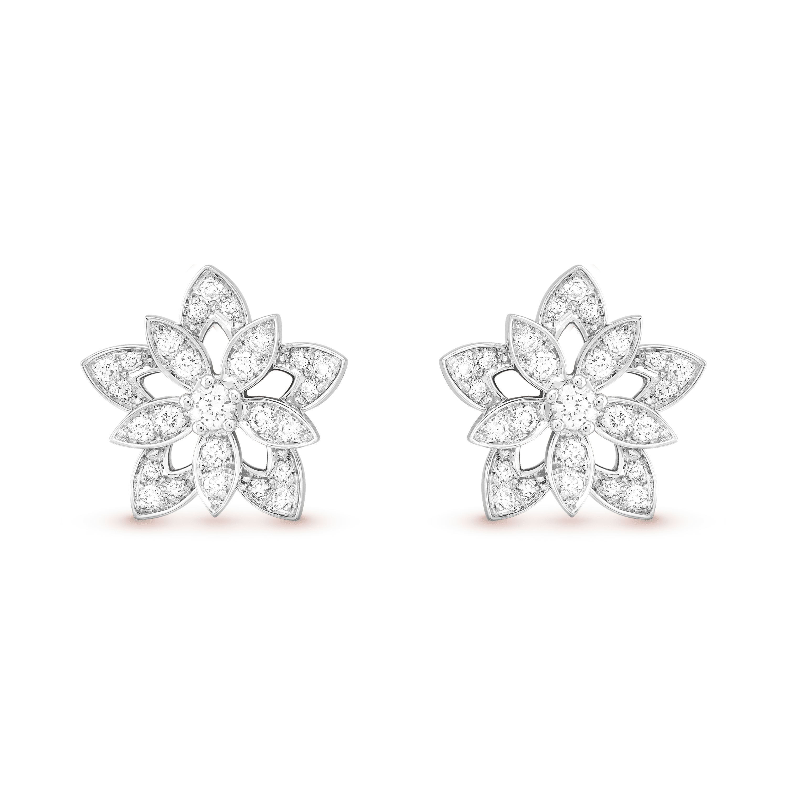Серьги Lotus с перфорацией, миниатюрная модель