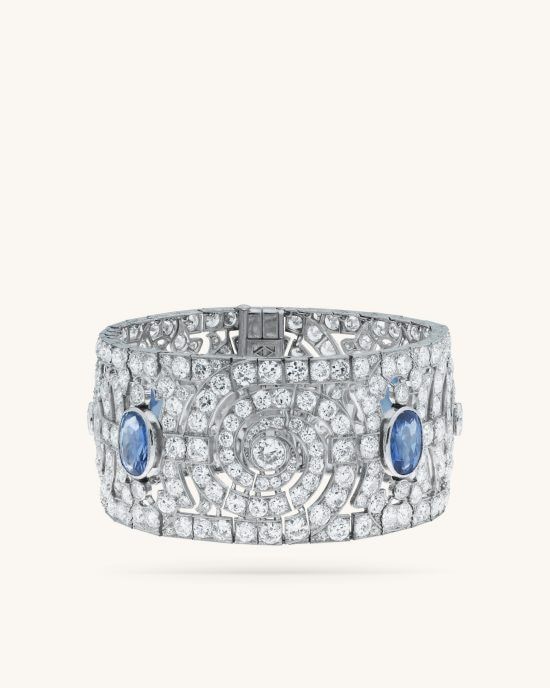 Браслет, 1925 год, платина, сапфиры, бриллианты. Коллекция Heritage, Van Cleef & Arpels
