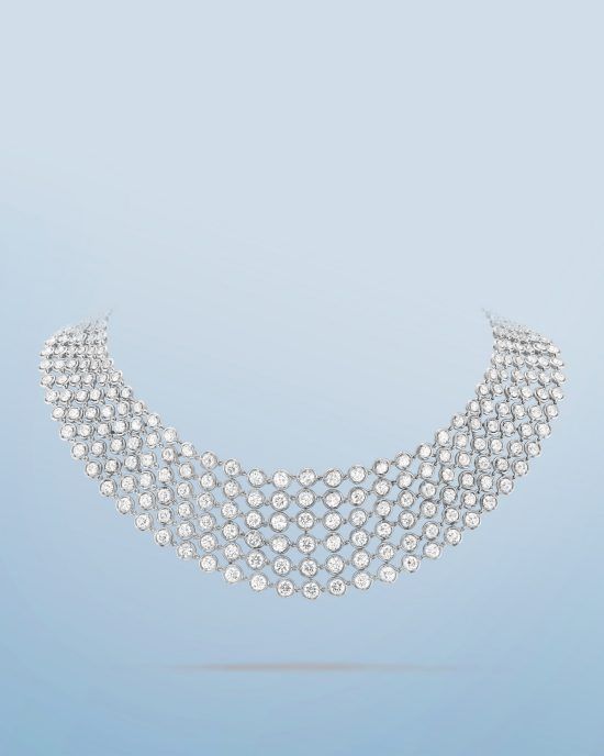 Браслет Palmyre, белое золото, бриллианты. Коллекция Palmyre, Van Cleef & Arpels